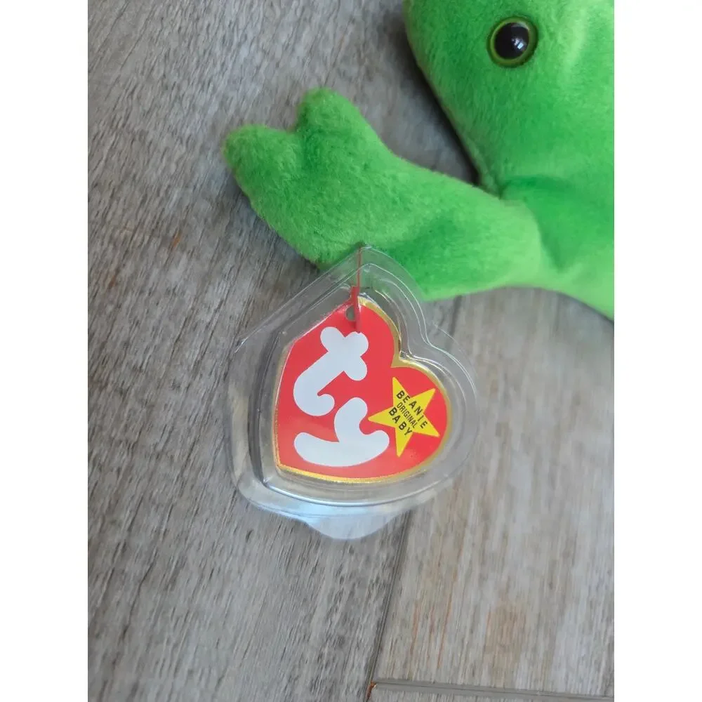 Vintage Ty Beanie Baby Legs Frog 1993‎ Tagged Plush Toy Collectible
